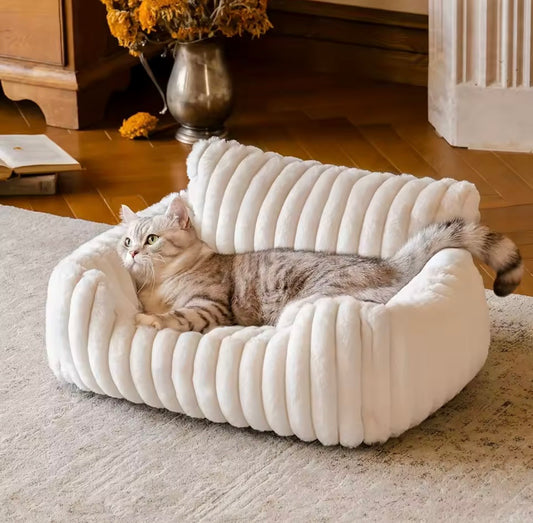 Cozy Cat Sofa - Cream Edition