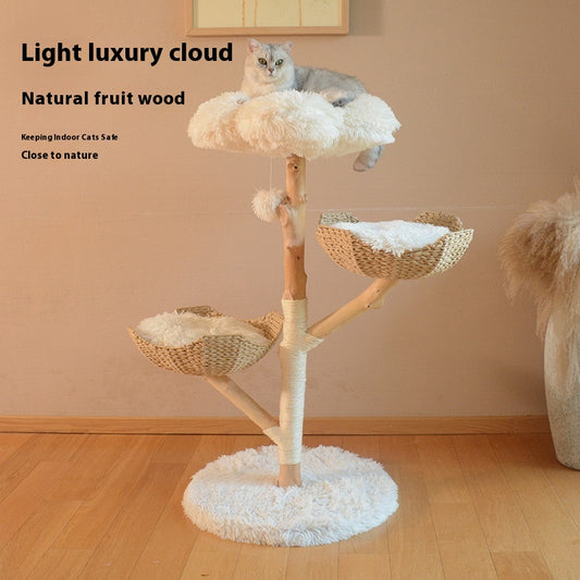 Cozy Holz Kratzbaum-Cloud Edition