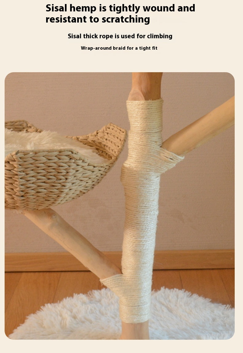 Cozy Holz Kratzbaum-Cloud Edition